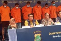 Para tersangka anggota komplotan peredaran obat keras  (foto Istimewa)