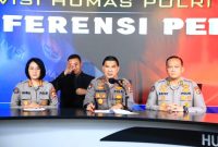 Karopenmas Polri Brigjen PolAhmad Ramadhan gelar jumpapers terait hasil umhkap kasus TPPO, beberapa waktu lalu. (Foto : Humas Polri)