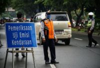 Razia Uji Emisi Kendaraan di Jakarta (Foto : Ist)