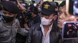 Syahrul Yasin Limpo saat tiba di Gedung KPK, Kamis (12/10/2023_