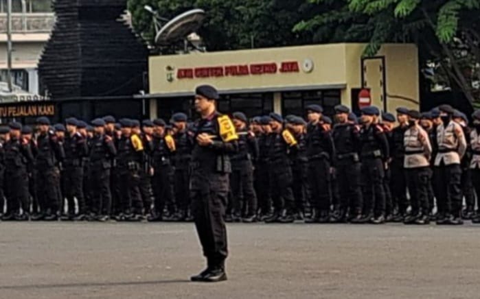 Polda Metro Jaya Gelar Apel Operasi Aman Bacuya Untuk Pengamanan Piala Dunia  U-17 yang akan diselenggarakan di Indonesia, Kamis (9/11/2023)