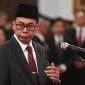 Ketua KPK sementara Nawawi Pomolango Usai Dilantik Presiden Joko Widodo (Jokowi) di Istana Negara, Senin (27/11/2023). (Foto : Kompas)