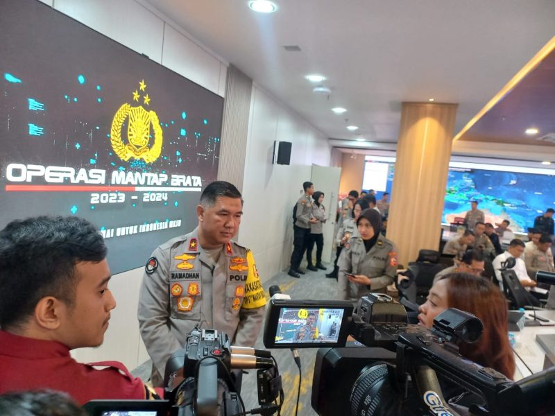 Polri Gelar Pelatihan Olah Strategi dalam Rangka Operasi Mantap Brata 2023-2024, Senin (6/11/2023).