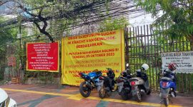 Lokasi tanah ahli waris Lenny Gunarti Hidayat di Jalan Batu Tulis, No. 40-40A, Kel. Kebon Kelapa, Kecamatan Gambir, Jakarta Pusat. (Foto : Mega News)