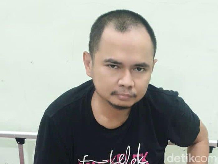 Panca Darmansyah alias (41) tersangka pembunuhan sadis terhadap 4 anak kandungnya di Jagakarsa, Jakarta Selatan. (Foto :Antara)