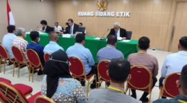 SIDANG ETIK : Dewan Pengawas Komisi Pemberantasan Korupsi (KPK) dalam sidang putusan etik, Kiamis (15/2/2024)