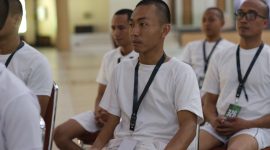 Peserta seleksi penerimaan anggota Polri dari jalur Sekolah Inspektur Polisi Sumber Sarjana (SIPSS) tahun anggaran 2024 menjalani proses seleksi di Akademi Polisi (Akpol) Semarang, Jawa Tengah, Sabtu (17/2/2024). (Foto : Humas Polri)