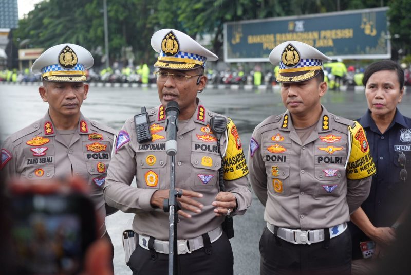 Dirlantas Polda Metro Jaya Kombes Pol Latif Usman, di Mapolda Metro Jaya, Jumat (12/4/2024). 