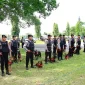 Sejumlah anjing pelacak personel satwa K-9 dan pawangnya mengikuti pengarahan pengamanan sterilisasi kegiatan World Water Forum ke-10 di Bali, Rabu (15/5/2024). 