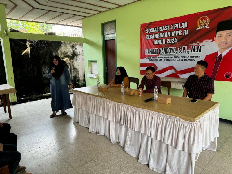 Anggota DPR RI Dapil Jawa Tengah V, Rahmad Handoyo menggelar sosialisasi empat pilar  kebangsaan di Kecamatan Cepogo, Kabupaten Boyolali, Jawa Tengah, Senin 18 Maret 2024