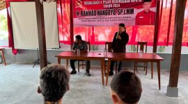 Anggota DPR RI Dapil Jawa Tengah V, Rahmad Handoyo menggelar sosialisasi empat pilar  kebangsaan di desa Seboto, Kecamatan Gladaksari, Kabupaten Boyolali, Jawa Tengah, Jumat 28 Juni 2024