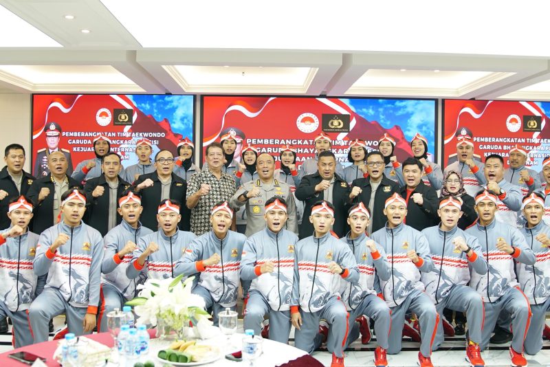 Tim Taekwondo Garuda Bhayangkara (Garbha) Presisi mendapatkan 7 medali emas, 5 perak dan 4 perunggu di ajang Kejuaraan Taekwondo Polisi Terbuka 2024 di Quang Ninh, Vietnam. Kejuaraan ini diikuti oleh tim kepolisian dari 19 negara. (foto: Humas Polri)