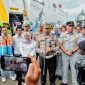 Kakorlantas Polri, Irjen Pol. Agus Suryo Nugroho didampingi Direktur Utama PT Jasa Raharja, Rivan A. Purwantono, serta Dirlantas Polda Jatim, Kombes Komaruddinn meninjau kesiapan jalur mudik di Kota Wisata Batu, Jawa Timur, Selasa (25/2)
