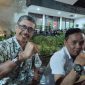 Ketua Jurnalis Mitra Polri (JMP) Ikhwan Azis didampingi Sekjen JMP Arif di Balai Wartawan Polda Metro Jaya, Sabtu (22/3)