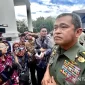 Kepala Staf TNI Angkatan Darat (KSAD) Jenderal TNI Maruli Simanjuntak menjawab pertanyaan wartawan saat dia ditemui di Istana Kepresidenan RI, Jakarta, Kamis (27/3/2025). ANTARA