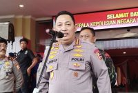 apolri Jenderal Polisi Listyo Sigit Prabowo usai menghadiri Rakernis Baharkam dan Brimob 2025 di PTIK, Jakarta, Kamis (15/5/2025). (Foto: Antara)