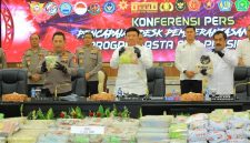 Mabes Polri Gelar Jumpa Pers Pengungkapan Kasus Narkoba di Mabes Polri, beberapa waktu lalu (ist)