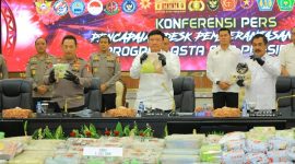 Mabes Polri Gelar Jumpa Pers Pengungkapan Kasus Narkoba di Mabes Polri, beberapa waktu lalu (ist)