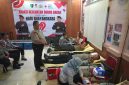 Aksi Kemanusiaan: Satuan Brimob Polda Metro Jaya menggelar kegiatan bakti kesehatan berupa donor darah yang melibatkan personel dari seluruh jajarandi Poliklinik Bhayangkara Brimob Polda Metro Jaya, Kamis, 19 Juni 2025 (Humas PMJ)