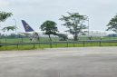 ondisi Pesawat Saudi Arabian Airlines yang mendarat darurat di Bandara Kualanamu. (ist)