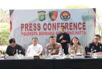 Jumpa Pers Polresta Bandara Soekarno-Hatta (Soetta).
