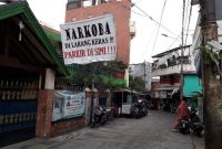 Peringatan bahaya narkoba  di Kampung Boncos, Kel. Kota Bambu Selatan, Kec. Palmerah, Jakarta Barat. (Kompas/RIMA WAHYUNINGRUM)