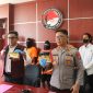 Dirresnarkoba Polda Sulawesi Tengah Kombes Pol. Pribadi Sembiring dalam jumpa pers di Palu, Senin (28/7)