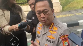 Kabid Humas Polda Metro Jaya, Kombes Pol Ade Ary Syam Indradi, di Kompleks DPR, Senayan, Jakarta Pusat, Senin, 25 Agustus 2025 (KP)