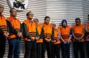 Penampakan sebelas tersangka kasus dugaan pemerasan yang emelibatkan Wamenaker Immanuel Ebenezer (ist)