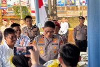 Wakapolda Metro Jaya Brigjen Pol Djati Wiyoto Abadhy membuka  Gerakan Pangan Murah Polda Metro Jaya di Lapangan Presisi Ditlantas Polda Metro Jaya, Senin (11/8).