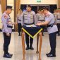 Prosesi pelantikan berlangsung di Ruang Rapat Utama Mabes Polri, Jakarta Selatan, Sabtu (16/8)