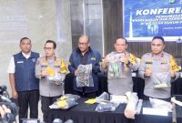 Kapolda Metro Jaya Irjen Pol Asep Edi Suheri Dalam Gelar Jumpa Pers di Mapolda Metro Jaya, Senin (15/9). (Humas PMJ)