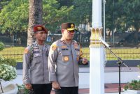 Kapolda Metro Jaya Irjen Pol Asep Edi Suheri saat apel pada Rabu (24/9/2025) pagi.