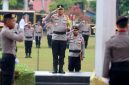 Upacara peringatan HAORNAS ke-42 Tahun 2025 di Lapangan Barigas Mapolda Kalteng, Selasa (9/9). (Foto Humas Polda)