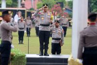 Upacara peringatan HAORNAS ke-42 Tahun 2025 di Lapangan Barigas Mapolda Kalteng, Selasa (9/9). (Foto Humas Polda)