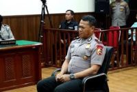 Kompol Kosmas K. Gae dalam sidang etik di ruang sidang di Gedung TNCC Mabes Polri, Jakarta, Rabu (3/9/2025).
