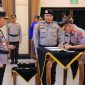 SERTIJAB: Upacara serah terima jabatan (sertijab) sejumlah pejabat tinggi (Pati) dan menengah (Pamen) Polri di Rupattama Mabes Polri, Jakarta, Rabu (29/10/2025). 
(Humas Polri)