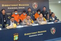 Jumpa Pers di Mapolda Metro Jaya, Senin (10/11)