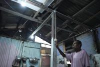 Arobi Namudat, warga Desa Fakfak Selatan mengaku terharu bahagia , saat rumahnya telah dialiri listrik PLN lewat Program Bantuan Pasang Baru Listrik (BPBL) dari Kementerian Energi dan Sumber Daya Mineral (ESDM)