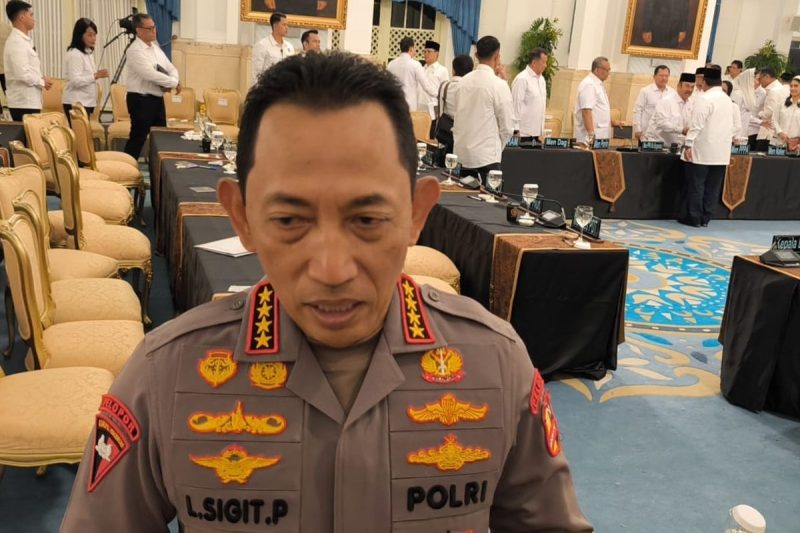 Kapolri Jenderal Listyo Sigit Prabowo di Istana Negara, Jakarta, Senin (15/12/2025)(KOMPAS)
