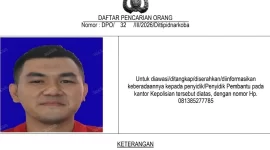Surat daftar pencarian orang (DPO) terhadap Ko Andre alias “The Doctor” yang diterbitkan Dittipidnarkoba Bareskrim Polri. (ANTARA)