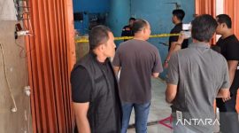 Lokasi ditemukannya jenazah Abdul Hamid. (Foto Antara)