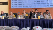 Gelar jumpa Pers di Polres Jakarta Pusat, Jumat (20/3)