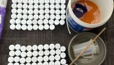 Barang bukti kasus produksi dan peredaran kosmetik ilegal di Kabupaten Bogor, Jawa Barat, yang disita Direktorat Tindak Pidana Narkoba (Dittipidnarkoba) Bareskrim Polri. (Dittipidnarkoba Bareskrim Polri)