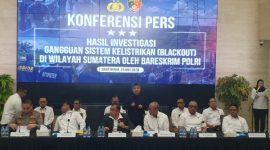 Jumpa pers bersama antara Bareskrim Polri dan PT PLN (Persero), Senin (25/5)