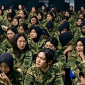 Peserta program KDMP mengikuti program latihan militer.(ist)