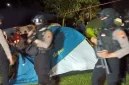 Kondisi Kegiatan Perkemahan Pemuda Ahmadiyah Dibubarkan Polisi [Ist]