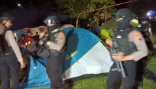 Kondisi Kegiatan Perkemahan Pemuda Ahmadiyah Dibubarkan Polisi [Ist]