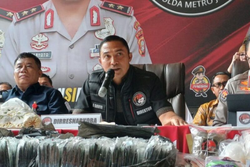 Direktur Reserse Narkoba Polda Metro Jaya Kombes Pol. Ahmad David (FOTO: ISTIMEWA)