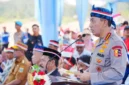 Kapolri Jenderal Listyo Sigit Prabowo hadir dan menyampaikan laporan acara peresmian 3.395 jembatan TNI-Polri dan 3.000 sumber air bersih TNI AD yang digelar secara hibrid, Lebak, Banten, Kamis (13/8/2026). (Dok. Istimewa)